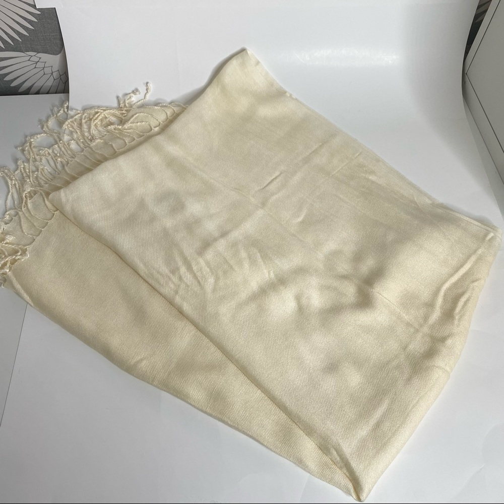 Cream Scarf - Picture 2 of 7